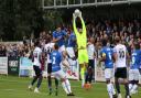 Wealdstone in action against Southend United in the National League