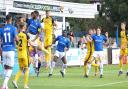 Wealdstone in National League action against Aldershot Town