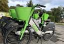 Lime bikes in Kingsbury, Brent