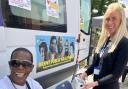 A blood pressure check at a health event in Harlesden