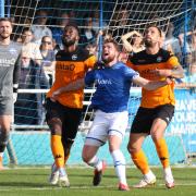 Wealdstone in action against Eastleigh