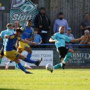 Wealdstone in action against King's Lynn Town