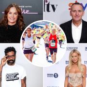 Actors, comedians, TV stars and racing drivers, are the celebrities running the London Marathon.