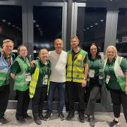 Antonello Tordio and the medical team at Wembley Stadium
