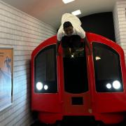 I got to ride on the roof of a London Underground train at London Paradox Museum