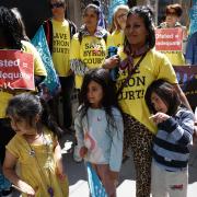 MP Barry Gardiner, parents, students and supporters of Byron Court school deliver a petition to the Department of Education in Westminster in London, Britain 05 June 2024. Facundo Arrizabalaga/MyLondon.