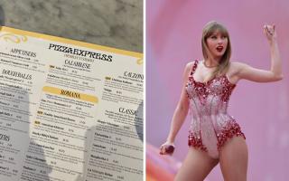 PizzaExpress Wembley has rebranded the names of some of its pizzas in honour of Swift