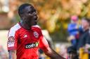 Anointed Chukwu celebrates his goal.