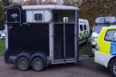 A stolen horse box was found within an hour in Brington, Huntingdonshire.