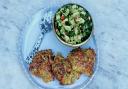 Courgette corn fritters from the air fryer