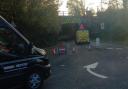 Bunns Lane in Mill Hill was shut after a crash