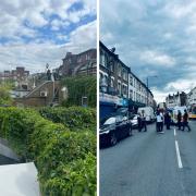 Police searched rooftops in Harlesden to find a suspect