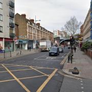 A young man had to be rushed to hospital after an acid attack in Kilburn High Road at the junction with Iverson Road