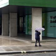 Screen grab taken from PA Video of Westminster Academy where a 14-year-old girl has been left with potentially life-changing injuries after a suspected acid attack