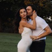 Ed Westwick and his wife, Amy Jackson, are expecting their first child together (Rebecca Spencer/PA)