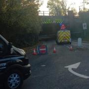 Bunns Lane in Mill Hill was shut after a crash