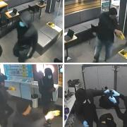 CCTV images of the robbery at the EE store