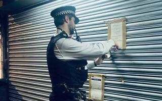 Police at Santafé Hall in Harlesden