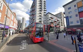 Roadworks are taking place at Wembley High Road