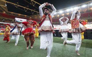 Diwali on pitch at Wembley